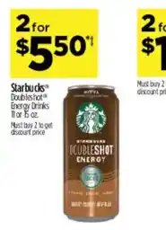 Dollar General Starbucks Doubleshot Energy Drinks offer