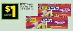 Dollar General Hefty storage slider bags offer