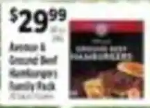 Pioneer Supermarkets Avenue & Ground Beef Hamburgers Family Pack offer