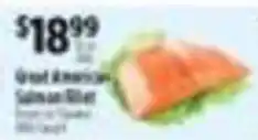 Pioneer Supermarkets Great American Salmon Fillet offer
