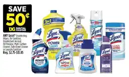 Dollar General Lysol Disinfecting Wipes, Air Sanitizer, Disinfectant Aerosol, All Purpose, Multi-Surface Cleaner, Toilet Bowl Cleaner or Lau offer