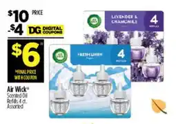 Dollar General Air Wick Scented Oil Refills 4 ct Assorted offer