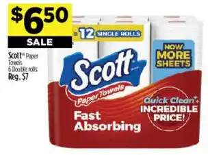 Dollar General Scott Paper Towels offer