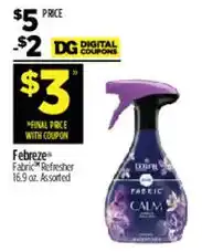 Dollar General Febreze fabric refresher offer