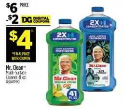 Dollar General Mr Clean Multi-Surface Cleaner offer