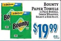 Trade Fair Supermarket Bounty paper towels offer