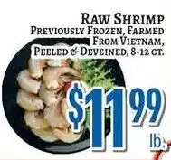 Trade Fair Supermarket Raw Shrimp offer