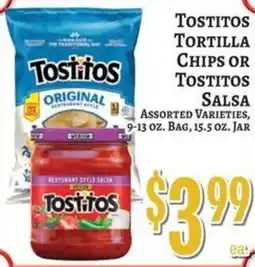 Trade Fair Supermarket Tostitos tortilla chips or tostitos salsa offer