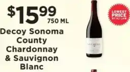 ShopRite Decoy Sonoma County Chardonnay & Sauvignon Blanc offer