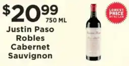 ShopRite Justin Paso Robles Cabernet Sauvignon offer