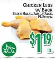 Trade Fair Supermarket Chicken Legs w/ Back offer