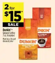 Dollar General Dunkin' ground coffee offer