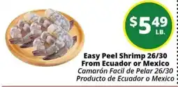 Rancho Markets Easy Peel Shrimp offer