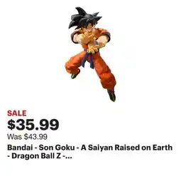 Best Buy Bandai - Son Goku - A Saiyan Raised on Earth - Dragon Ball Z - S.H.Figuarts 5.5 Figure offer