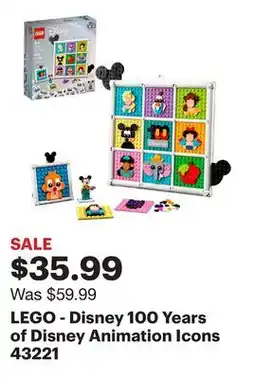 Best Buy LEGO - Disney 100 Years of Disney Animation Icons 43221 offer