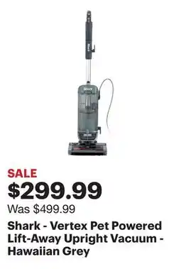 Best Buy Shark - Vertex Pet Powered Lift-Away Upright Vacuum - Hawaiian Grey offer