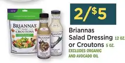 Heinen's Briannas Salad Dressing 12 OZ. or Croutons 5 OZ offer