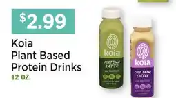 Heinen's Koia Plant Based Protein Drinks offer