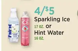 Heinen's Sparkling Ice 17 OZ. or Hint Water 16 OZ offer
