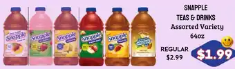 Seven Mile Market Snapple teas & drinks offer