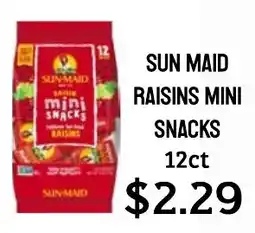 Seven Mile Market Sun Maid raisins mini snacks offer