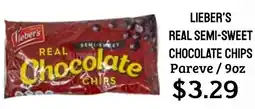 Seven Mile Market Lieber's real semi-sweet chocolate chips offer