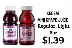 Seven Mile Market Kedem mini grape juice offer