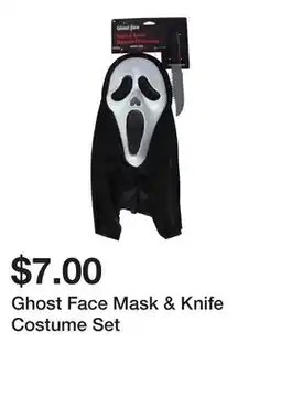 Five Below Ghost Face Mask & Knife Costume Set offer