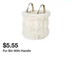 Five Below Fur Bin With Handle offer