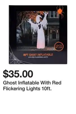 Five Below Ghost Inflatable With Red Flickering Lights 10ft offer