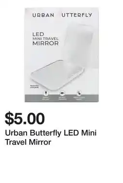 Five Below Urban Butterfly LED Mini Travel Mirror offer