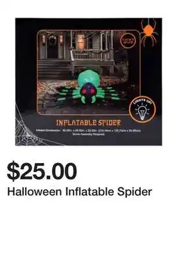 Five Below Halloween Inflatable Spider offer