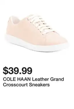 Marshalls COLE HAAN Leather Grand Crosscourt Sneakers offer