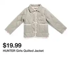 Marshalls HUNTER Girls Quilted Jacket offer