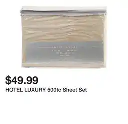 Marshalls HOTEL LUXURY 500tc Sheet Set offer