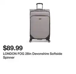 Marshalls LONDON FOG 28in Devonshire Softside Spinner offer