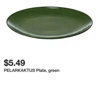 Ikea PELARKAKTUS Plate, green offer
