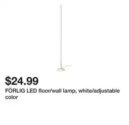 Ikea FÖRLIG LED floor/wall lamp, white/adjustable color offer