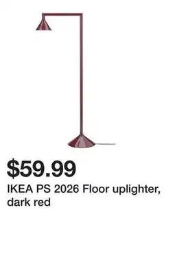 Ikea IKEA PS 2026 Floor uplighter, dark red offer