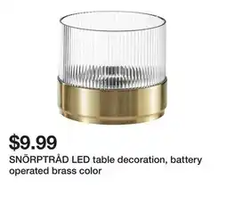 Ikea SNÖRPTRÅD LED table decoration, battery operated brass color offer