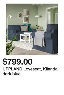 Ikea UPPLAND Loveseat, Kilanda dark blue offer