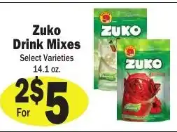 Sellers Bros Zuko Drink Mixes offer