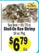 Sellers Bros Sea Best shell-on raw shrimp offer