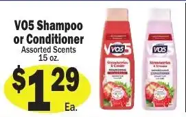 Sellers Bros Vo5 shampoo or conditioner offer