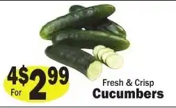 Sellers Bros Fresh & Crisp Cucumbers offer