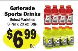 Sellers Bros Gatorade Sports Drinks offer