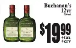 Baja Ranch Buchanan's 12yr offer