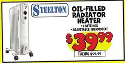 Ollie's STEELTON OIL-FILLED RADIATOR HEATER offer