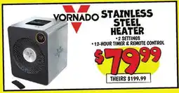 Ollie's VORNADO STAINLESS STEEL HEATER offer