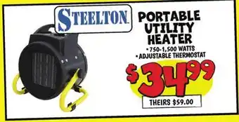 Ollie's STEELTON PORTABLE UTILITY HEATER offer